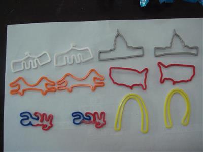 Variety of mixed silicone rubber bands