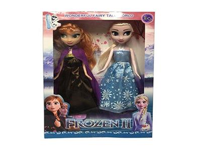 第4代9寸实身冰雪公主2款混装
