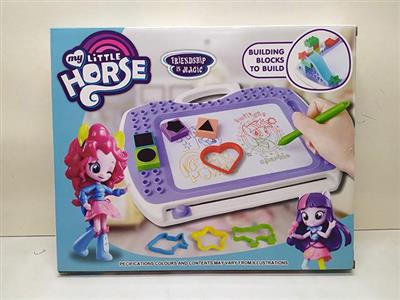 Colorful pony polaroid drawing tablet