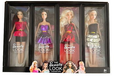 High gear box 11.5 inch solid fashion princess Barbie big feet big hand four mixed display box