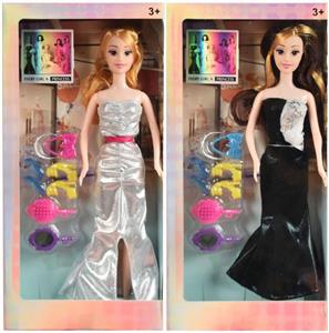 11.5 Inch Barbie Big Arm Thigh Two Mixed Laser Silver Card UV Reverse Matte