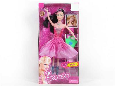 11.5 inch solid fashion Barbie with handbag