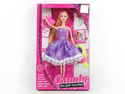 11.5 inch solid fashion Barbie with comb with mirror with earrings