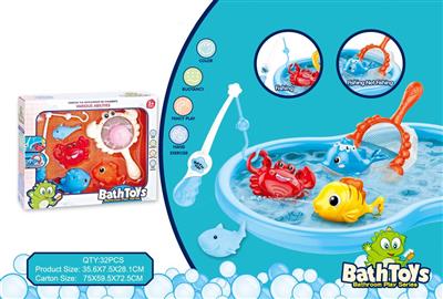 Paddling suit bath toys