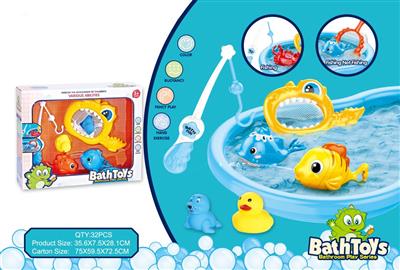 Paddling suit bath toys