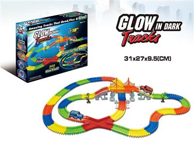 Luminous rail car (330 pieces, with 2 cars)