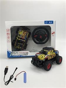 1:22 四通遥控吉普+皮卡涂鸦车 (包电)