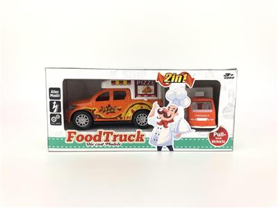 1:36 Pull-back of 2-in-1 alloy dining car (2 packs)