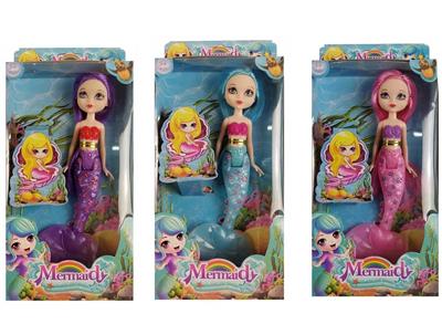 Real 7-inch Mermaid Barbie 3 mixed with light