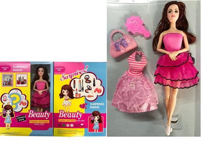 High-end boxed 11.5 inch solid body 9 joints fashion Barbie with various accessories