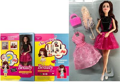 High-end boxed 11.5 inch solid body 9 joints fashion Barbie with various accessories