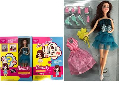 High-end boxed 11.5 inch solid body 9 joints fashion Barbie with various accessories