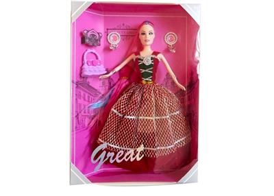 High-end boxed 11.5 inch solid hands wedding barbie with accessories