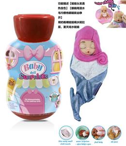 Surprise BABYBORN 6-inch doll with hair change color when drinking heat