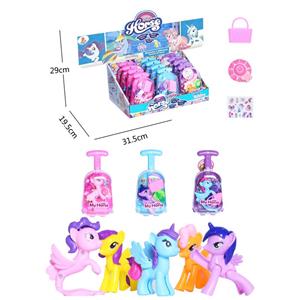 My dream vinyl pony suitcase with handbag with hat with horse sticker 12PC mixed