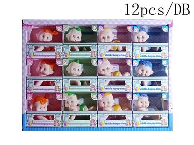 5.5 inch vinyl crawling doll 12pcs