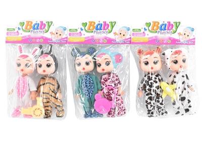 2 packs 1 bag 6 inch solid crying doll 3 mixed 6 color dolls