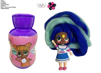 3rd Generation Gourd Bottle 5 Inch OMG.LOL Marshmallow Hair Doll With Scent Surprise Doll With Instructions With Hair Clip Rubber Band