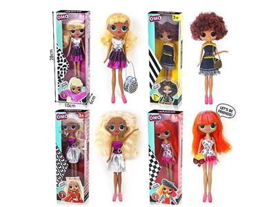 9 inch real body fashion hand surprise doll 4 mix