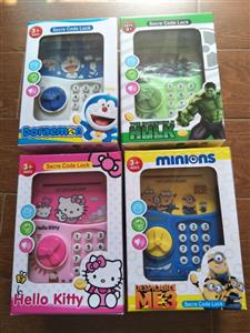 Money Box, 4 Mixed, Doraemon, Hello Kitty, Hulk, Minion