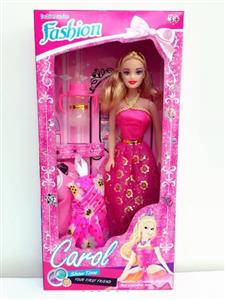 11.5 inch empty body skirt Barbie + baby bottle mixed clothes