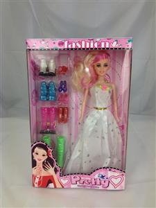 11.5 inch solid body Barbie + shoe rack