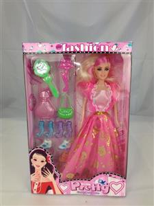 11.5 inch solid body Barbie + shoe rack accessories