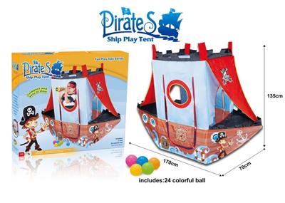 Pirate ship tent (with 24 balls)