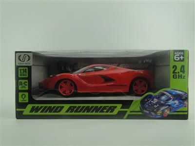 1: 4 PVC 2.4G four-way remote control car (transparent window)