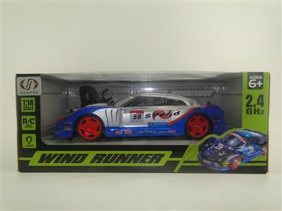 1: 4 PVC 2.4G four-way remote control car (transparent window)