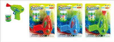 Inertial hand press bubble gun three colors (red, blue and green)