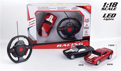 1:18 the dodge challenger four-way remote control car does not include electricity