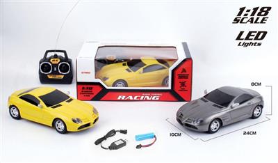 1:18 Mercedes SLR four-way remote control car with lithium battery