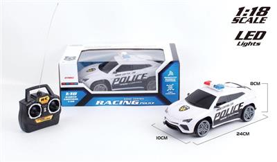 1:18 lamborghini SUV police car does not pack electricity