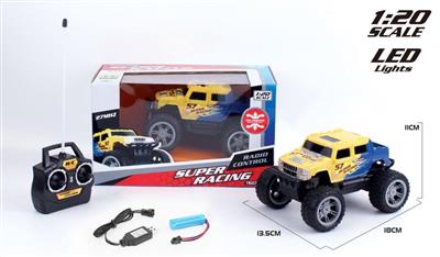 1:24 four-way hummer off-road vehicle with lithium battery