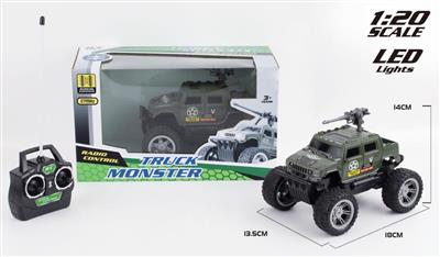 1:24 four humvees for military off-road vehicles