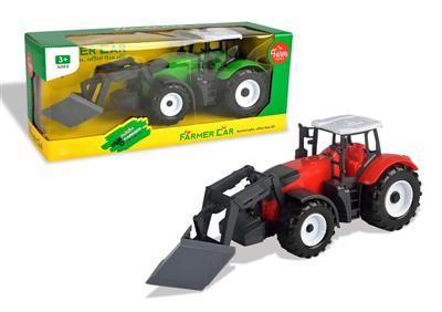Friction snow farmer car / red and green 2 colors