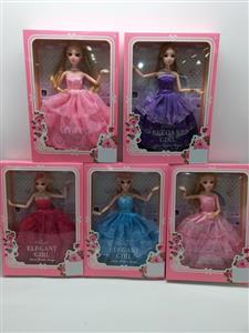 11.5 inch 12 joint 3D real eye Barbie doll wedding set