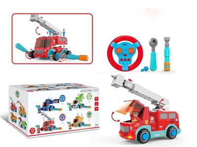 Disassembly and assembly of remote control fire truck