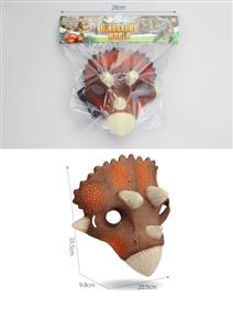 Brown Triceratops Mask