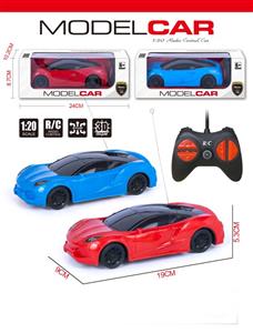 1:20 four-way remote control sports car with 3D lights