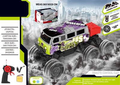 1:18 four-way six-wheel remote control climbing car can open the door 27MHZ