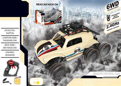 1:18 four-wheel drive six-wheel remote control climbing car 2.4G