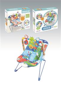 Tropical rainforest baby music rocking chair/blue