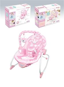 Baby electric vibrating music rocking chair/pink