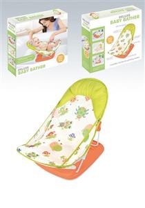 Baby shower chair with pillow/green