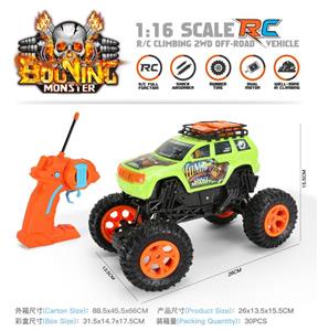 Remote control jeep climbing car with USB 1:16