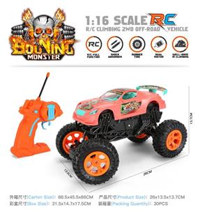 Remote control monster climbing car with USB 1:16