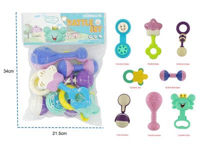 8-piece baby rattle