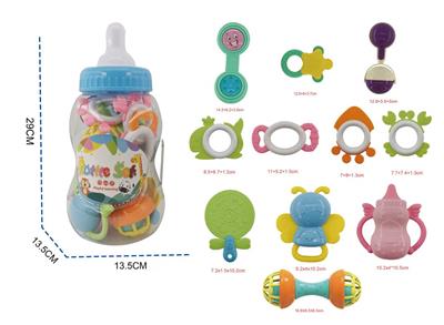 11-piece set with 7 pieces of teether